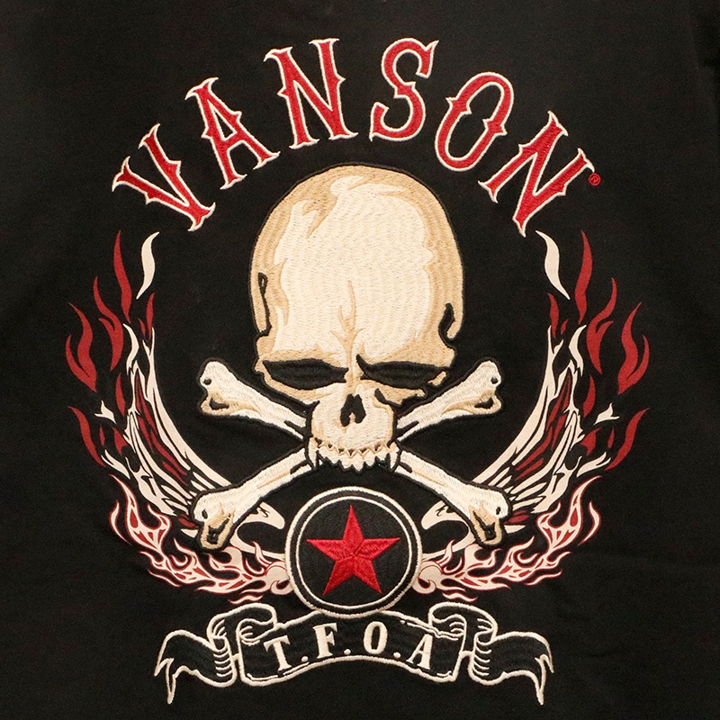 クローズ×WORST × VANSON 七代目 クロスボーンスカル 柄 刺繍