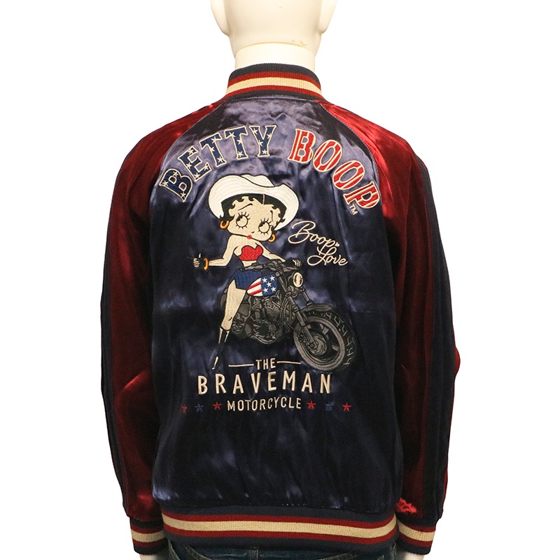 THE BRAVEMAN × BETTY BOOP ベティ ブープ 柄 刺繍 リバ－シブル