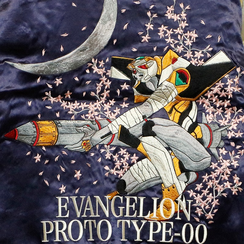錦 nishiki × エヴァンゲリオン 零号機 × 綾波レイ 刺繍 リバーシブル