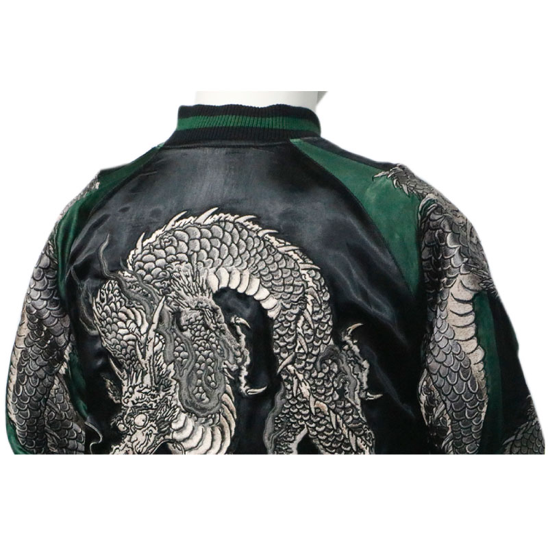 花旅楽団 はなたびがくだん スカジャン レーヨン リバーシブル 龍