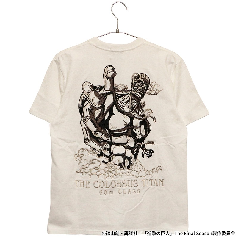 進撃の巨人 Attack on Titan 超大型巨人 刺繍 半袖 Tシャツ （ SGK