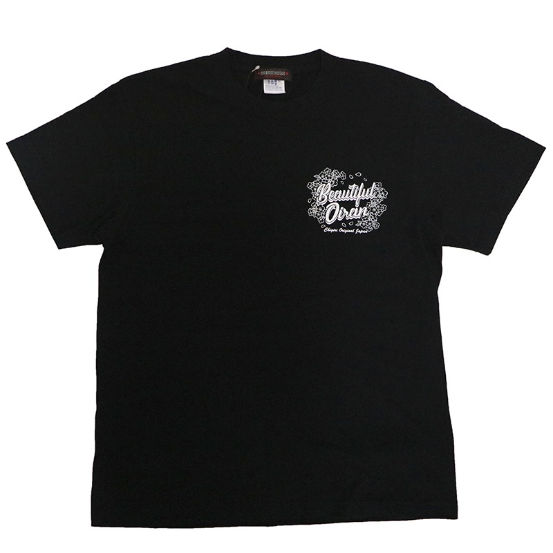 CHGIRI ちぎり 手描き花魁 柄 インクジェット 半袖Tシャツ