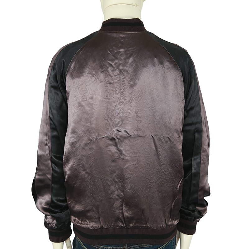 花旅楽団/ハナタビガクダン 銀雲龍 柄 刺繍 和柄スカジャン （SSJ-032