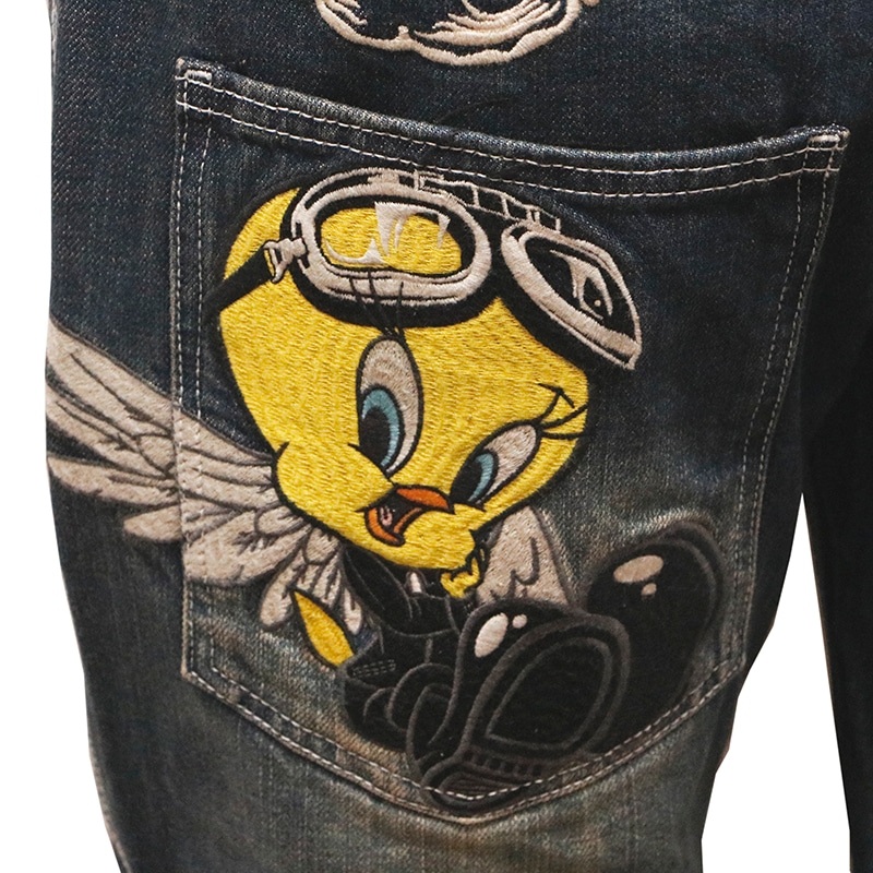 THE BRAVEMAN×LOONEY TUNES 天使と悪魔 トゥイーティー 刺繍