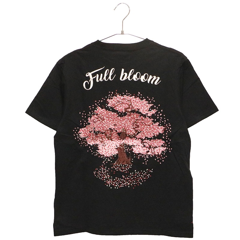 錦 nishiki 大桜 柄 刺繍 和柄 半袖 Tシャツ ( 523359 ) | 和柄