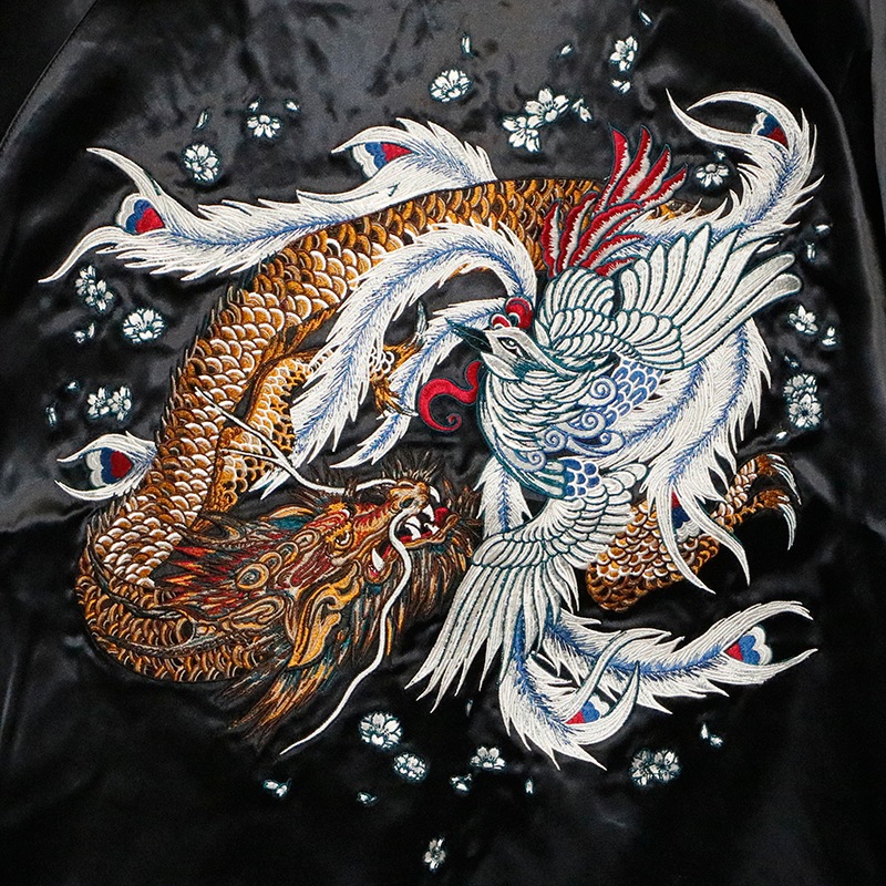 クローズ×WORST 坊屋春道モデル　スカジャン サイズL クローズ×WORST 坊屋春道 木津京介 モデル 鳳凰 × 龍 柄 刺繍