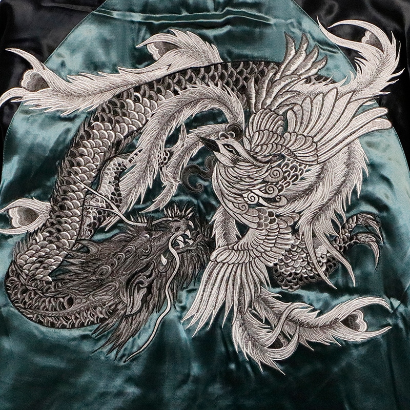 クローズ×WORST 坊屋春道 木津京介 モデル 鳳凰 × 龍 柄 刺繍