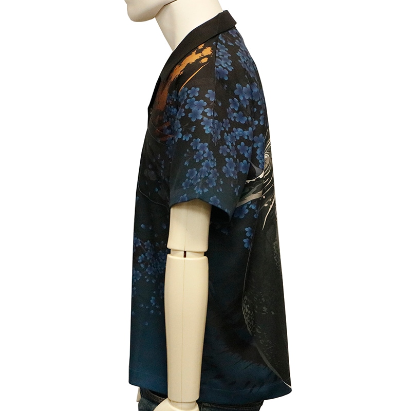 絡繰魂 粋 からくりだましい いき 龍 or 鯨 極彩 和柄 アロハ シャツ