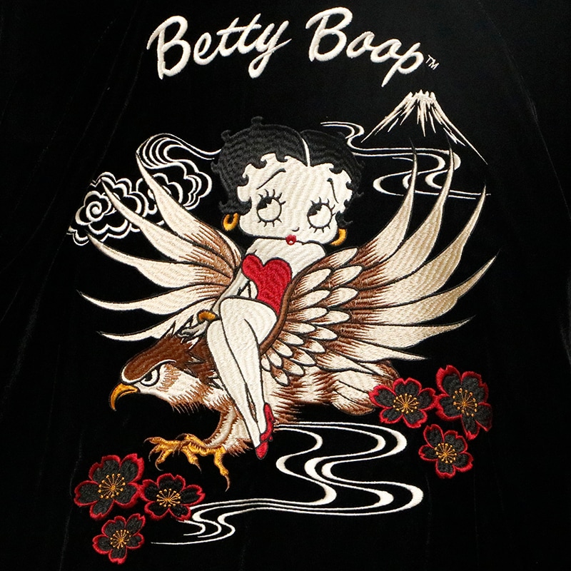 NEVERMIND × BETTY BOOP イーグル × ベティ ＆ バイク × ベティ 刺繍