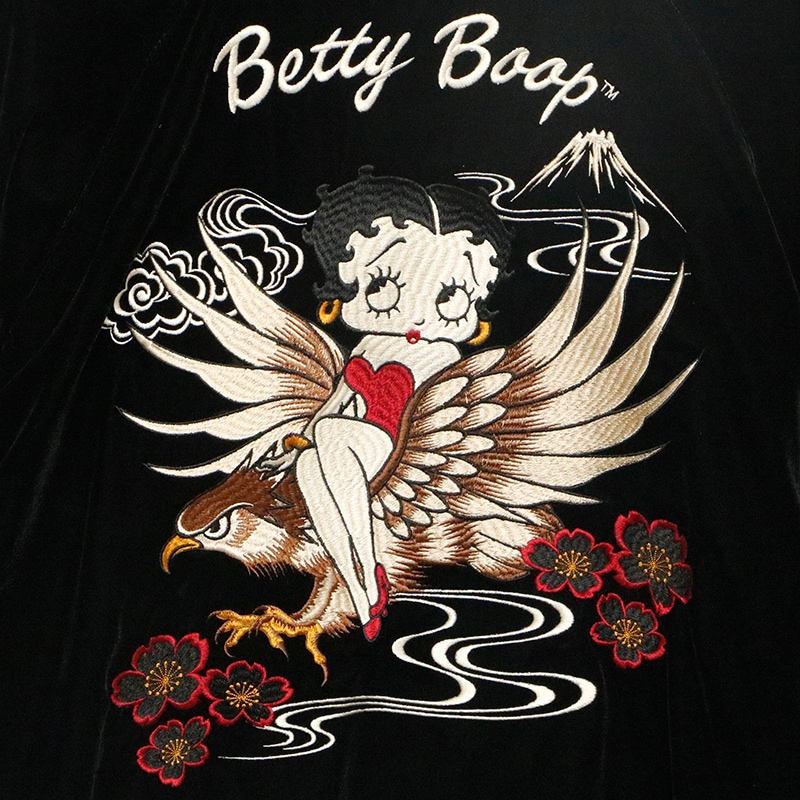 NEVERMIND × BETTY BOOP イーグル × ベティ ＆ バイク × ベティ 刺繍