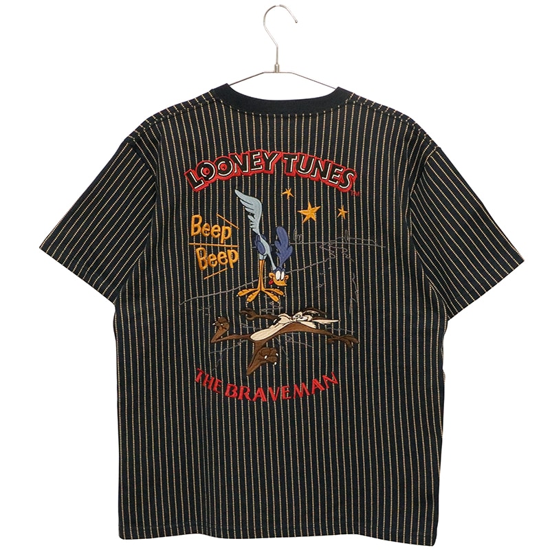 ティラー東洋× LOONEY TUNES Road Runner刺繍スカTシャツ ティラー東洋× LOONEY TUNES Road Runner刺繍スカTシャツ