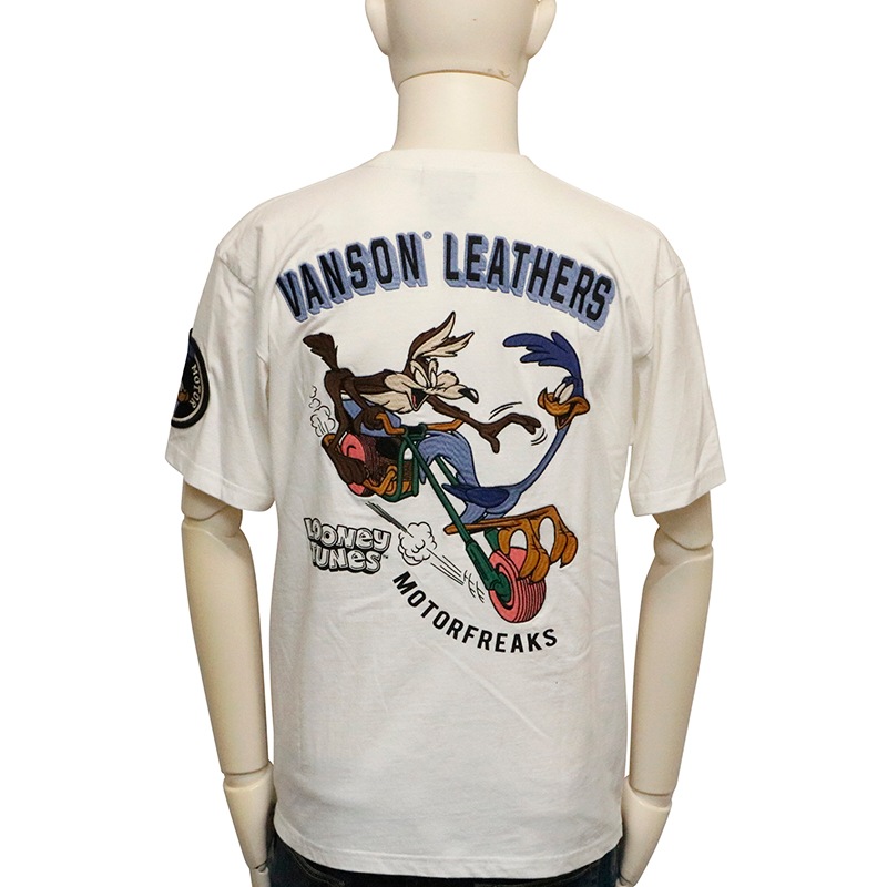 VANSON × LOONEY TUNES ロードランナー × ワイリー・コヨーテ 刺繍