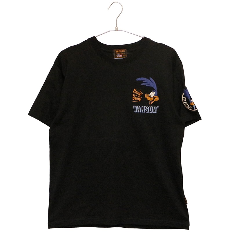 VANSON × LOONEY TUNES ロードランナー × ワイリー・コヨーテ 刺繍