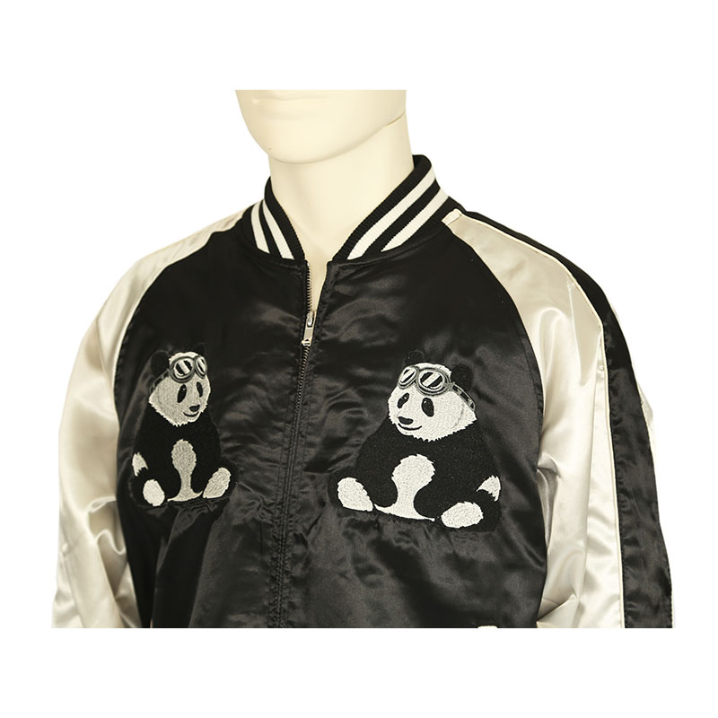 Pilot Grove パイロットグローブ バイカーパンダ 柄 刺繍 スカジャン