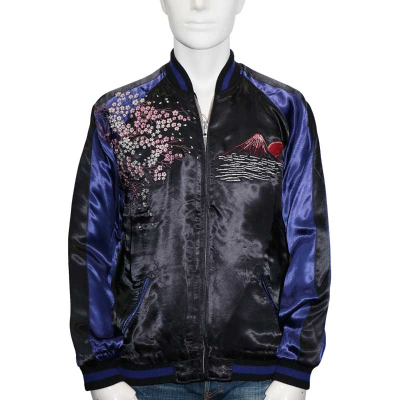 は*き様 スカジャン　サトリ SATORI(サトリ) / リバーシブル/スカジャン/XXL/レーヨン/RED/般若