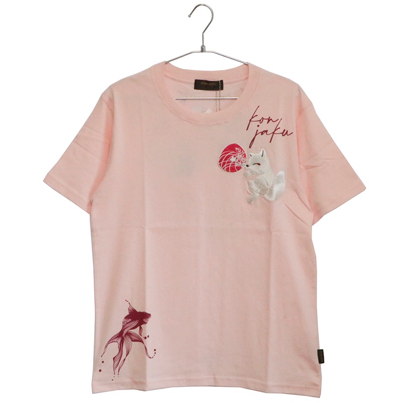 今昔 KON-JAKU 暑中お見舞申し上げます 和柄 半袖Tシャツ （ KJ
