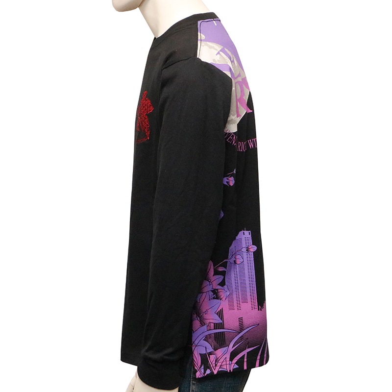 式波アスカ様 VULTURES グラフィック長袖カットソー 錦 nishiki × EVANGELION 枝垂れ桜 × アスカ ラングレー 柄 和柄