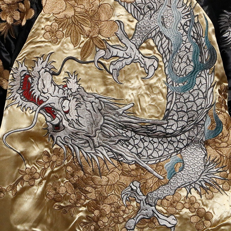 絡繰魂 粋 からくりだましい いき 画竜点睛 刺繍 和柄 リバ－シブル