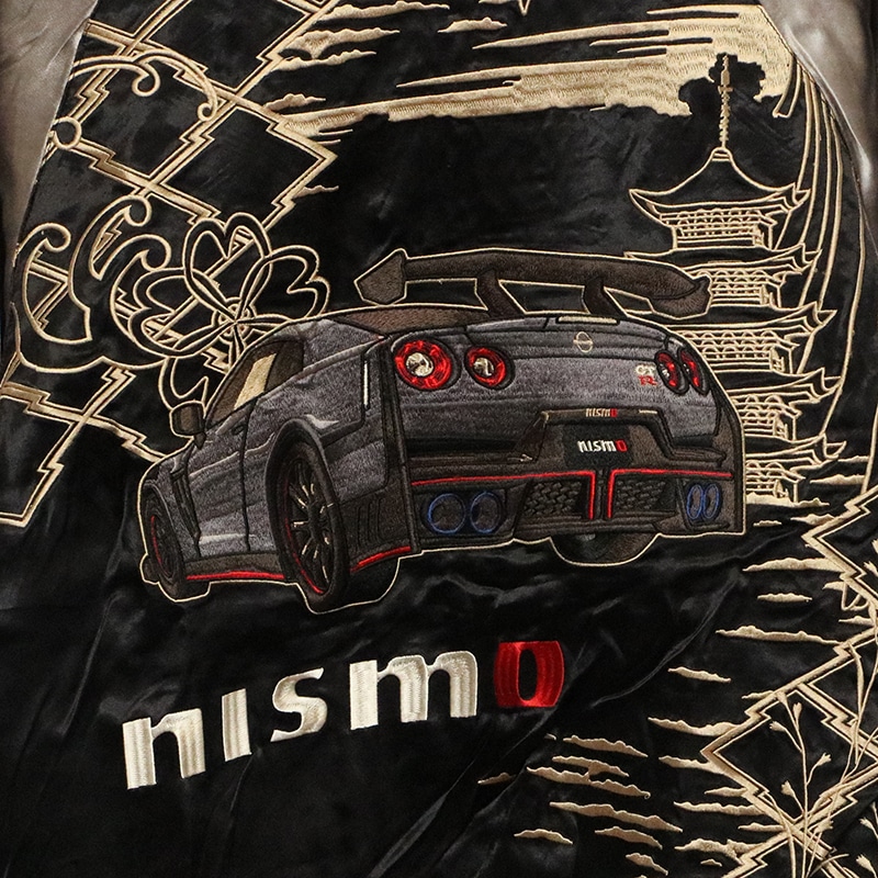 錦 nishiki × 日産 NISSAN NISMO GT-R 刺繍 リバーシブル スカジャン