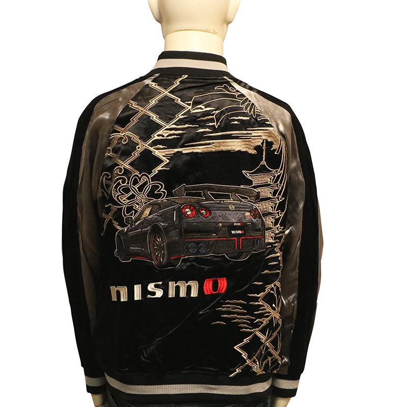 錦 nishiki × 日産 NISSAN NISMO GT-R 刺繍 リバーシブル スカジャン