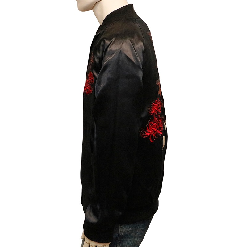 古都古都 ことこと 九尾の狐 柄 リバ－シブル スカジャン （ KTJK-019