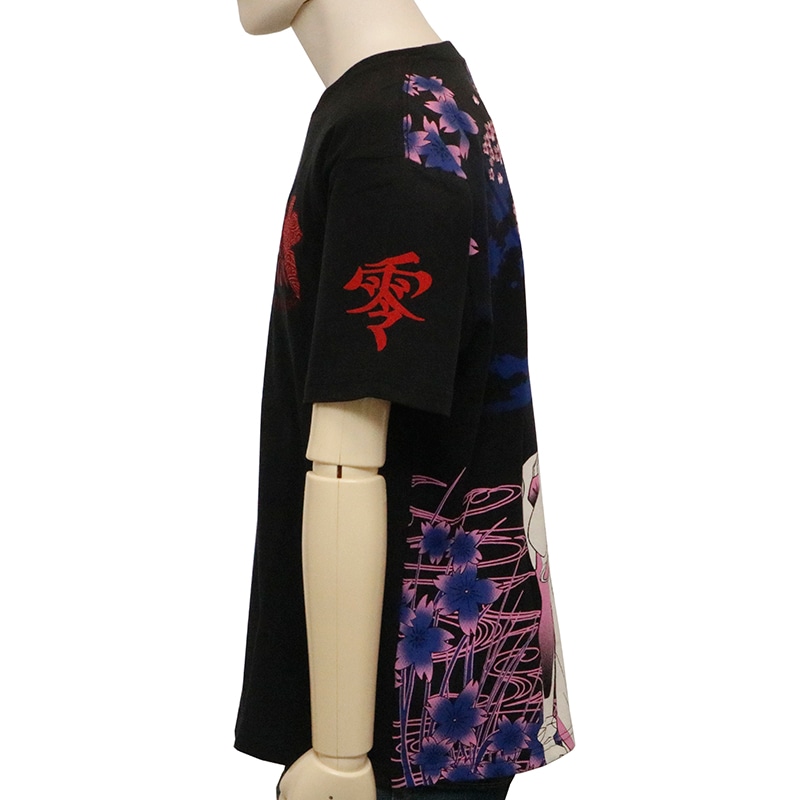 錦 nishiki × EVANGELION 満桜華 綾波レイ 柄 和柄 半袖 Tシャツ