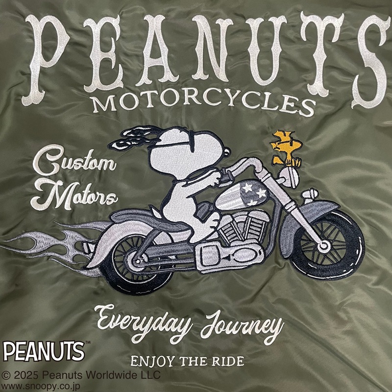 SNOOPY  Flagstaff PEANUTS BIKER MA-1  453005 