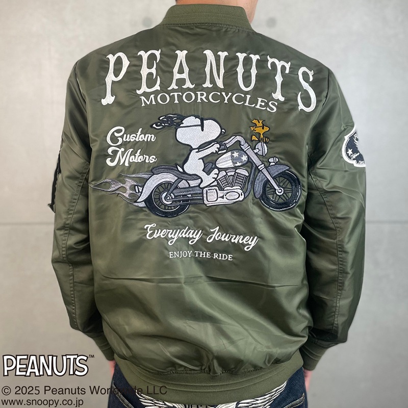 SNOOPY  Flagstaff PEANUTS BIKER MA-1  453005 