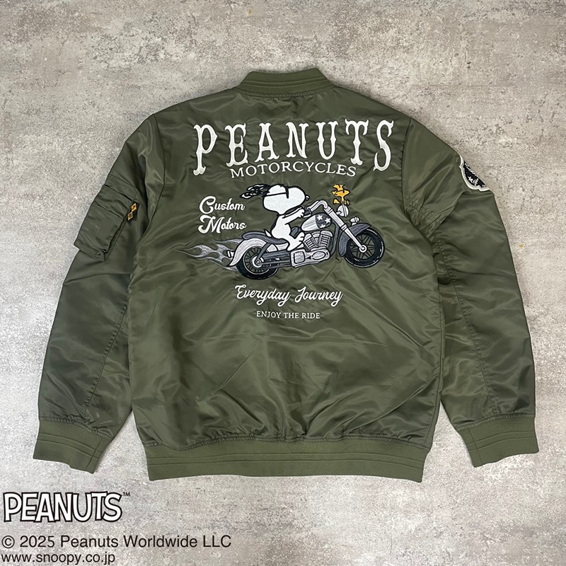 SNOOPY  Flagstaff PEANUTS BIKER MA-1  453005 