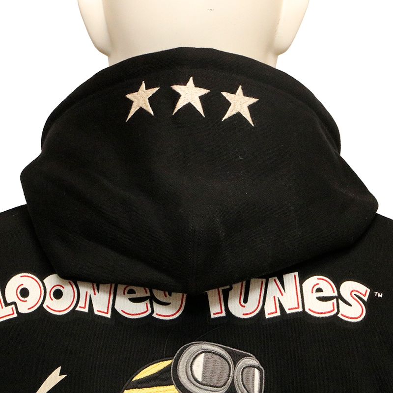 VANSON × LOONEY TUNES トゥイーティー 刺繍 裏毛 F/Z パーカー （ LTV