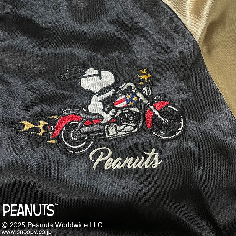 SNOOPY × Flagstaff PEANUTS MOTORCYCLE リバーシブル スカジャン