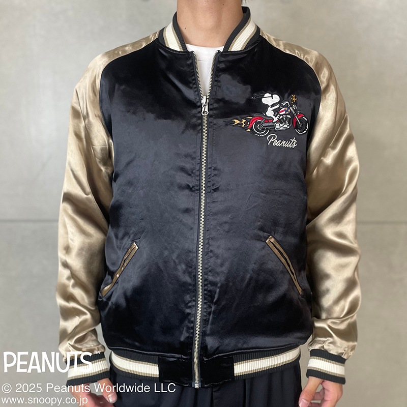 SNOOPY × Flagstaff PEANUTS MOTORCYCLE リバーシブル スカジャン