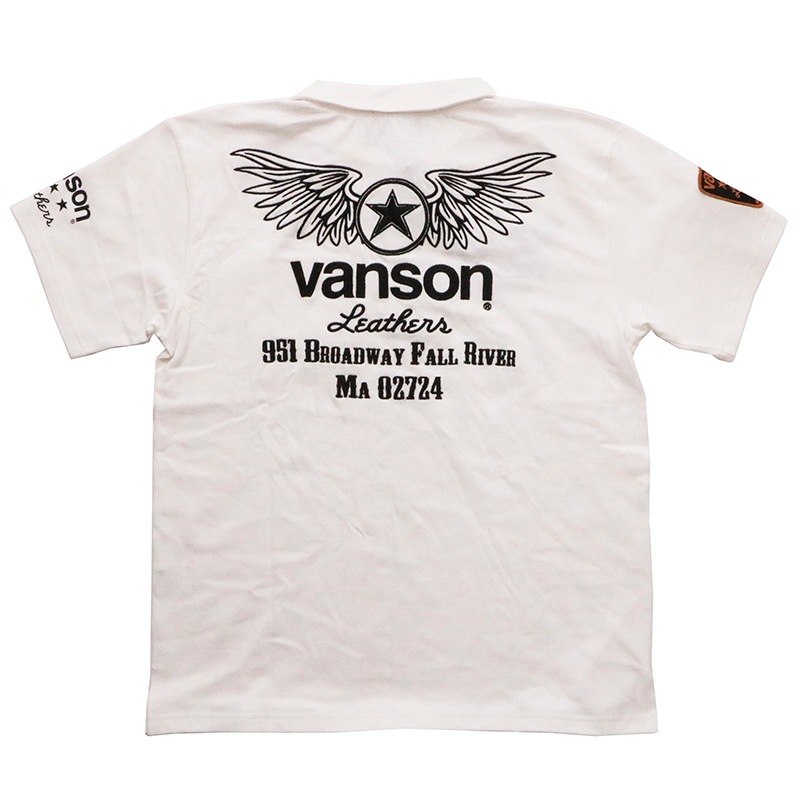 2025春夏 4サイズ】ne371 新品 VANSON チェーン刺繍 マチ付  