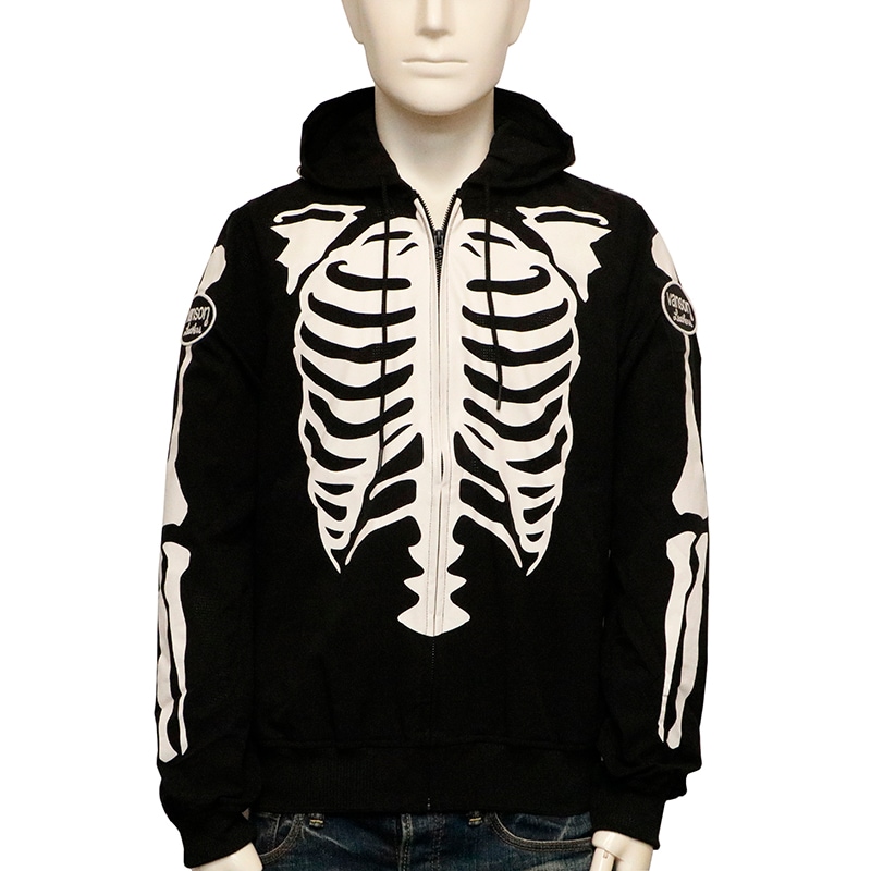 VANSON バンソン ボーンスカル 柄 サマーメッシュジャケット （ NVSZ