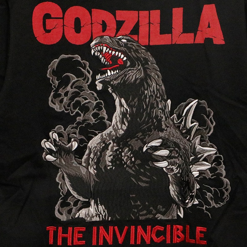 1994年 GODZILLA ゴジラ エンブレム 刺繍 半袖 ポロシャツ ゴジラ 刺繍 半袖Tシャツ （ GZL-2503 ） | コラボデザイン,ゴジラ