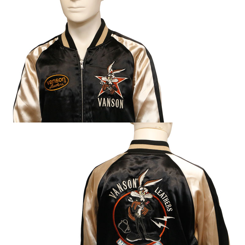 VANSON × LOONEY TUNES ワイリー・コヨーテ × トゥイーティー 刺繍