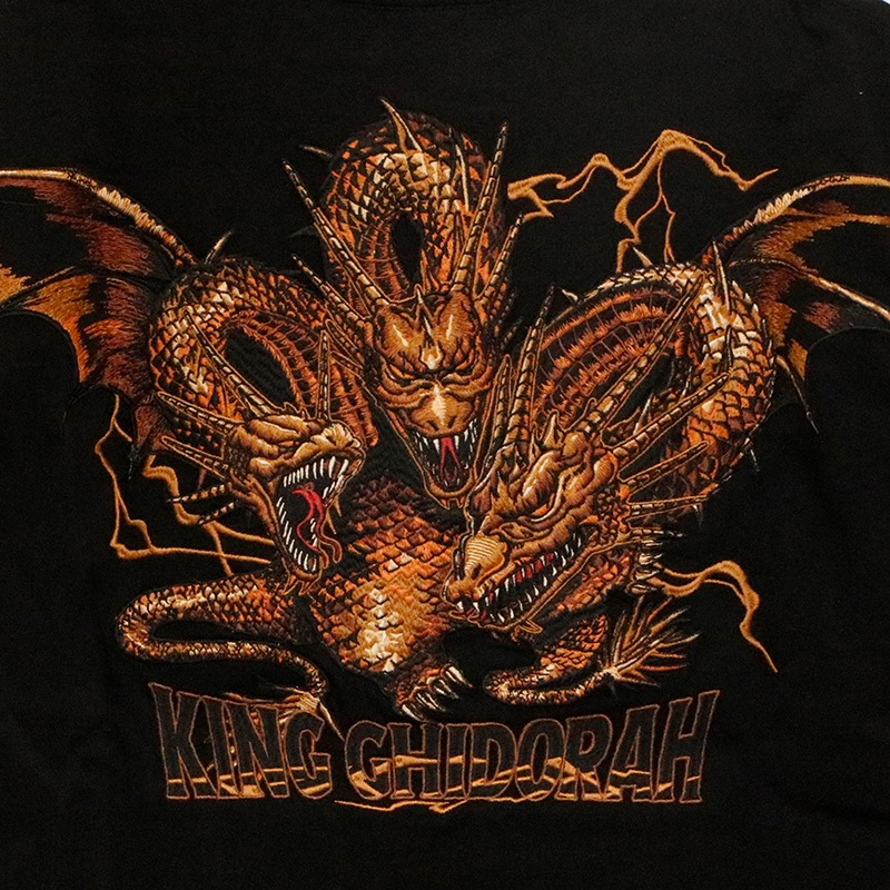 キングギドラ 刺繍 半袖Tシャツ （ GZL-2504 ） | コラボデザイン