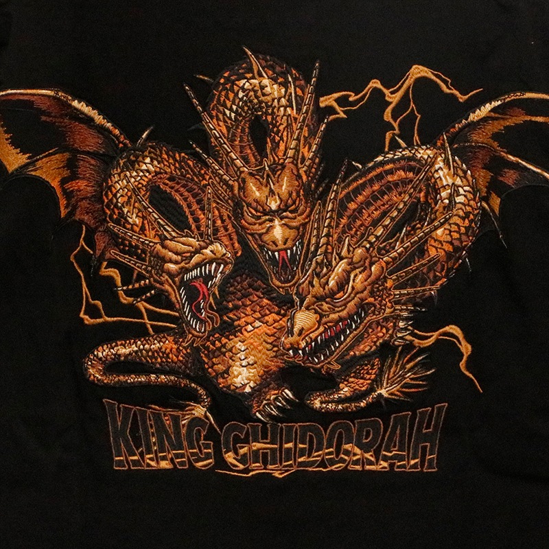 キングギドラ 刺繍 半袖Tシャツ （ GZL-2504 ） | コラボデザイン