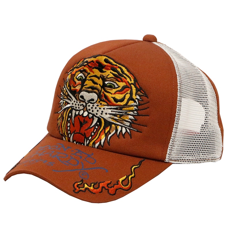 ED HARDY エドハーディー タイガー タトゥー 刺繍 メッシュキャップ