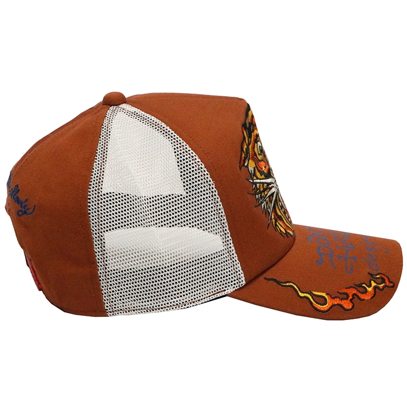 ED HARDY エドハーディー タイガー タトゥー 刺繍 メッシュキャップ