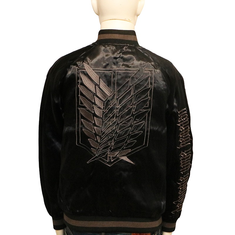 進撃の巨人 Attack on Titan リヴァイ × 獣の巨人 刺繍 リバーシブル