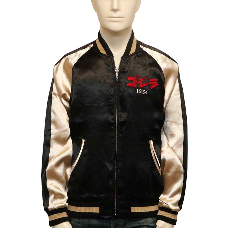 旧ゴジラ×京都ゴジラ 刺繍 リバーシブル スカジャン （ GZL-2401