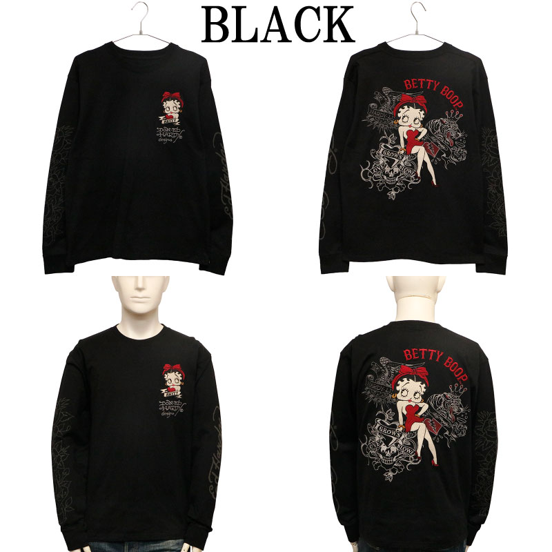 ED HARDY �� BETTY BOOP �٥ƥ��֡��� �ɽ� ŷ�� Ĺµ T����ġ� BED-2507 ��