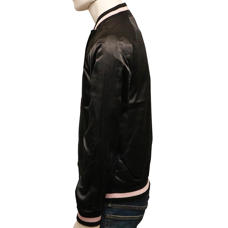 梵段 リバーシブル スカジャン 黒×赤 売り出そ 