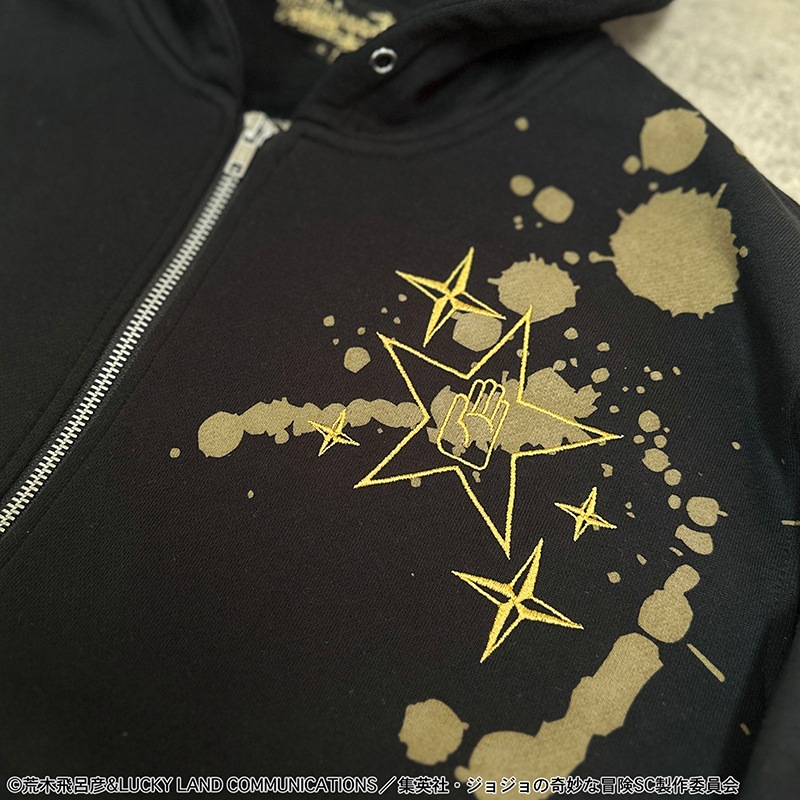 絡繰魂 からくりだましい × JOJO 空条承太郎 ジップアップパーカー