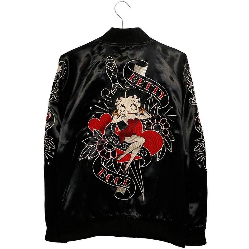 BETTY BOOP ベティ ブープ 刺繍 リバ－シブル スカジャン （ BSBN-001