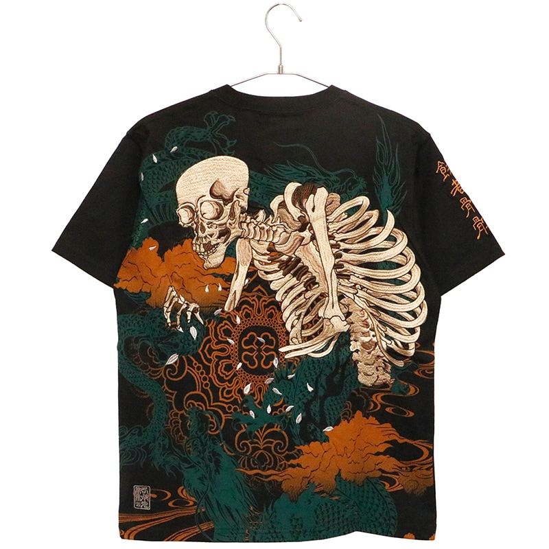 美品 斎藤工 FC限定 セルフポートレートTシャツ M サクライロ 狐火 サムライスピリッツ半袖Tシャツ 爆烈爛漫娘 RMT-306 和柄 和風