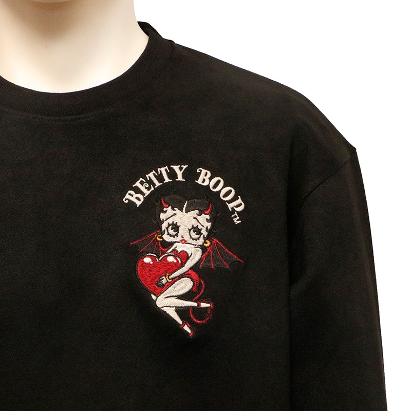 THE BRAVEMAN × BETTY BOOP 天使と悪魔 ベティ 刺繍 起毛 プレー