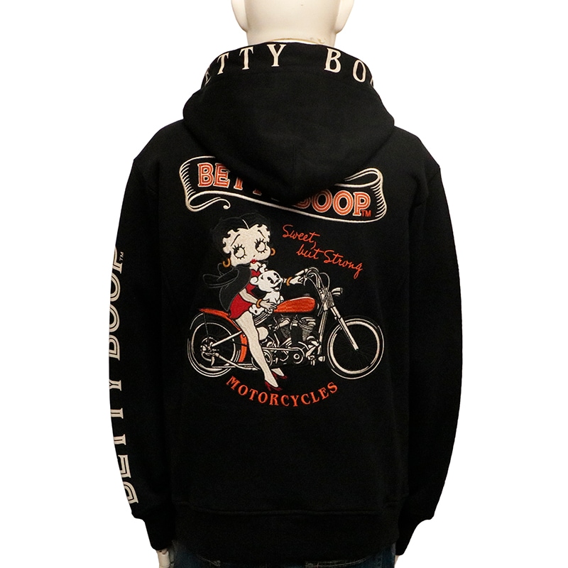 NEVERMIND × BETTY BOOP アメリカンバイク × ベティブープ 柄 刺繍 裏