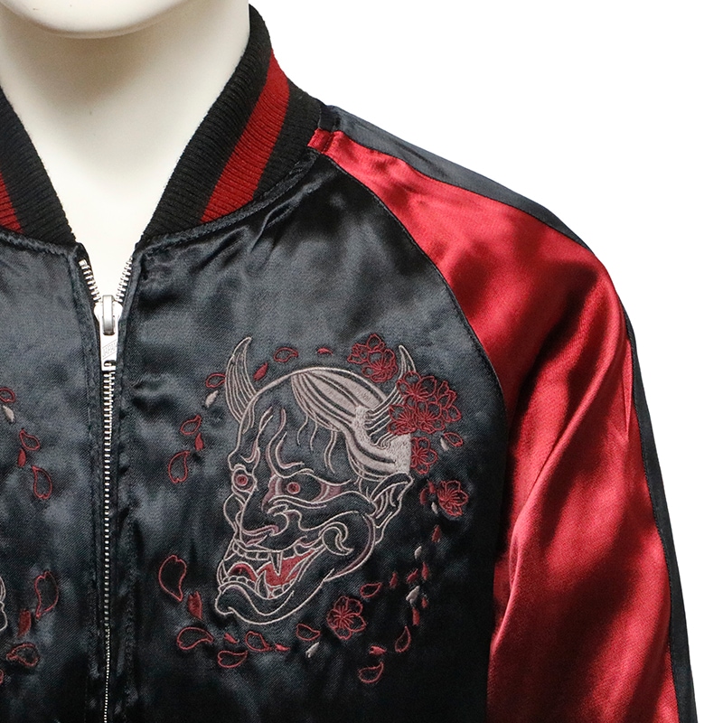 cropped heads スカジャン ジャケット がしゃ髑髏 般若 Amazon